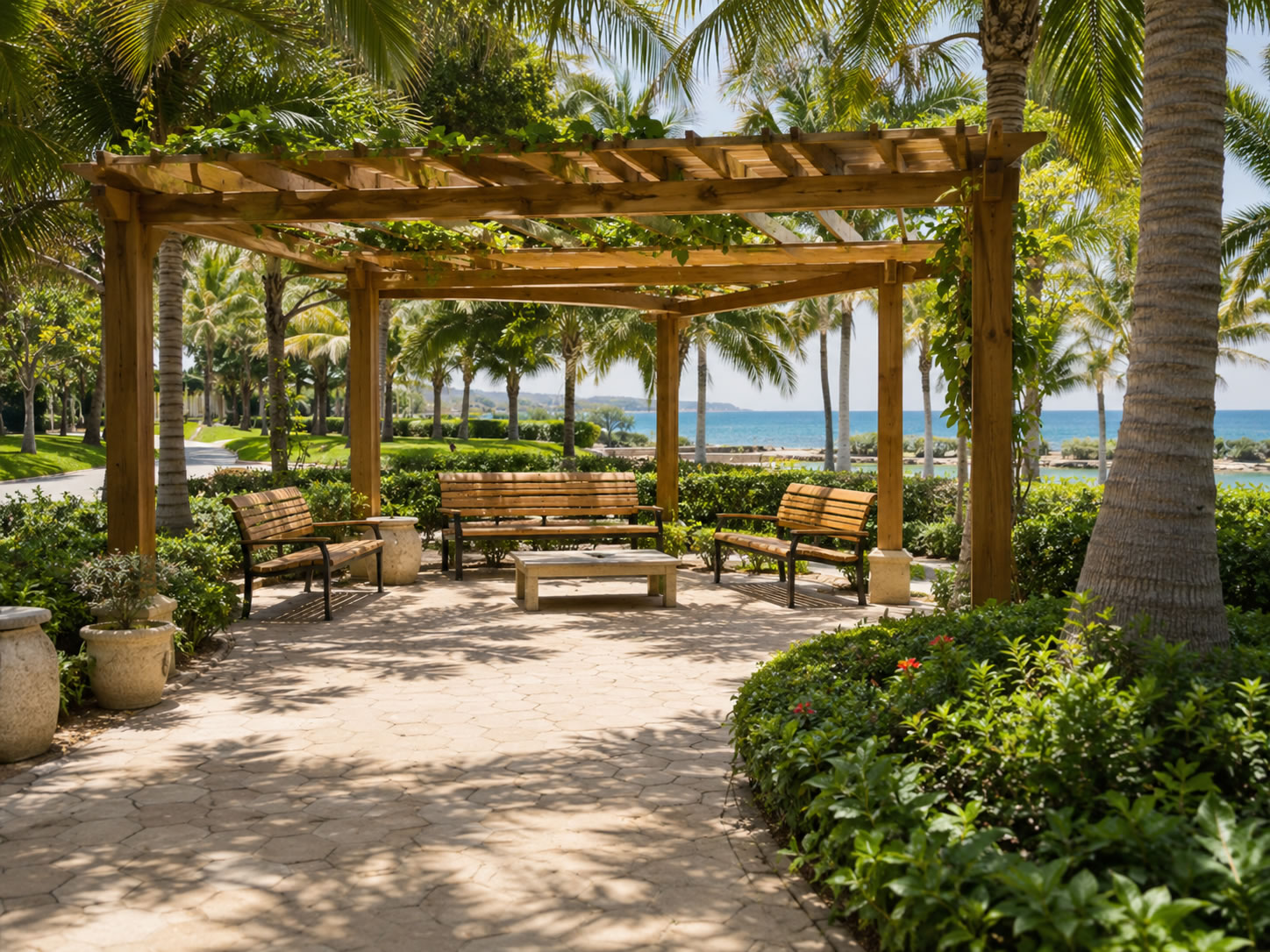 Bay Route shaded rest areas
